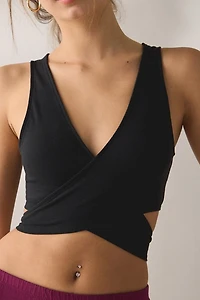 Out From Under Bec Ballet Wrap Tank Top