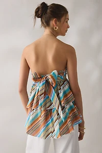Kimchi Blue Calypso Convertible-Tie Asymmetric Ruffle Tube Top