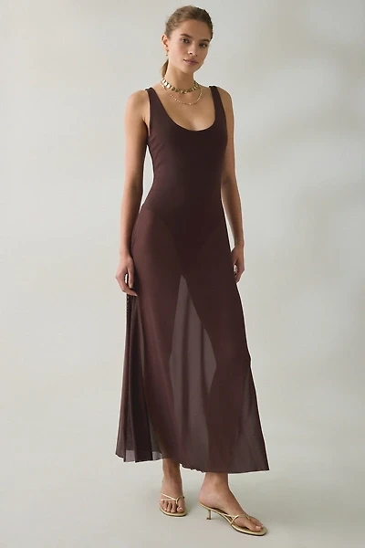 Steve Madden Sharlene Sheer Mesh Maxi Dress