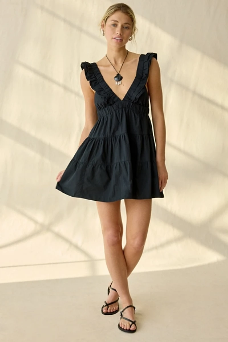 Kimchi Blue Main Stage Tiered Ruffle Mini Dress
