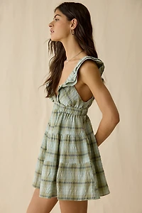 Kimchi Blue Main Stage Tiered Ruffle Mini Dress
