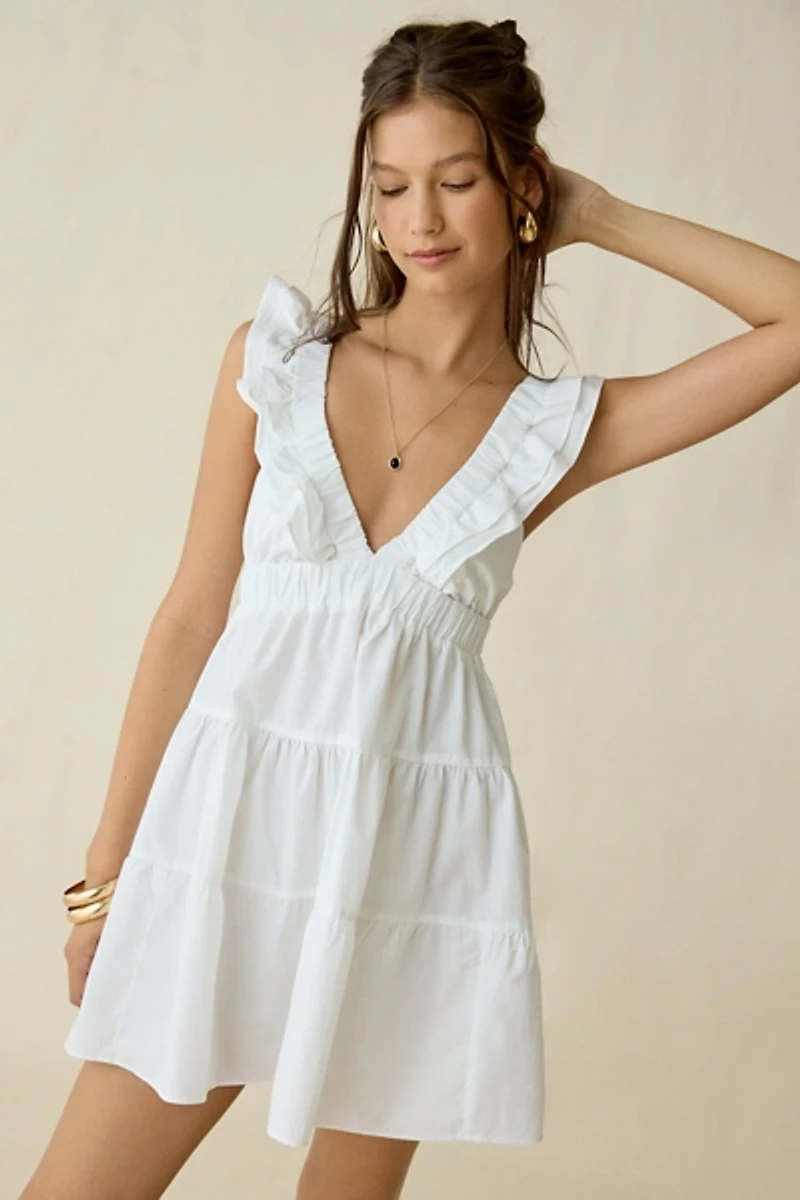 Kimchi Blue Main Stage Tiered Ruffle Mini Dress