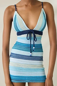 Elevator Disco Coco Crochet Mini Dress