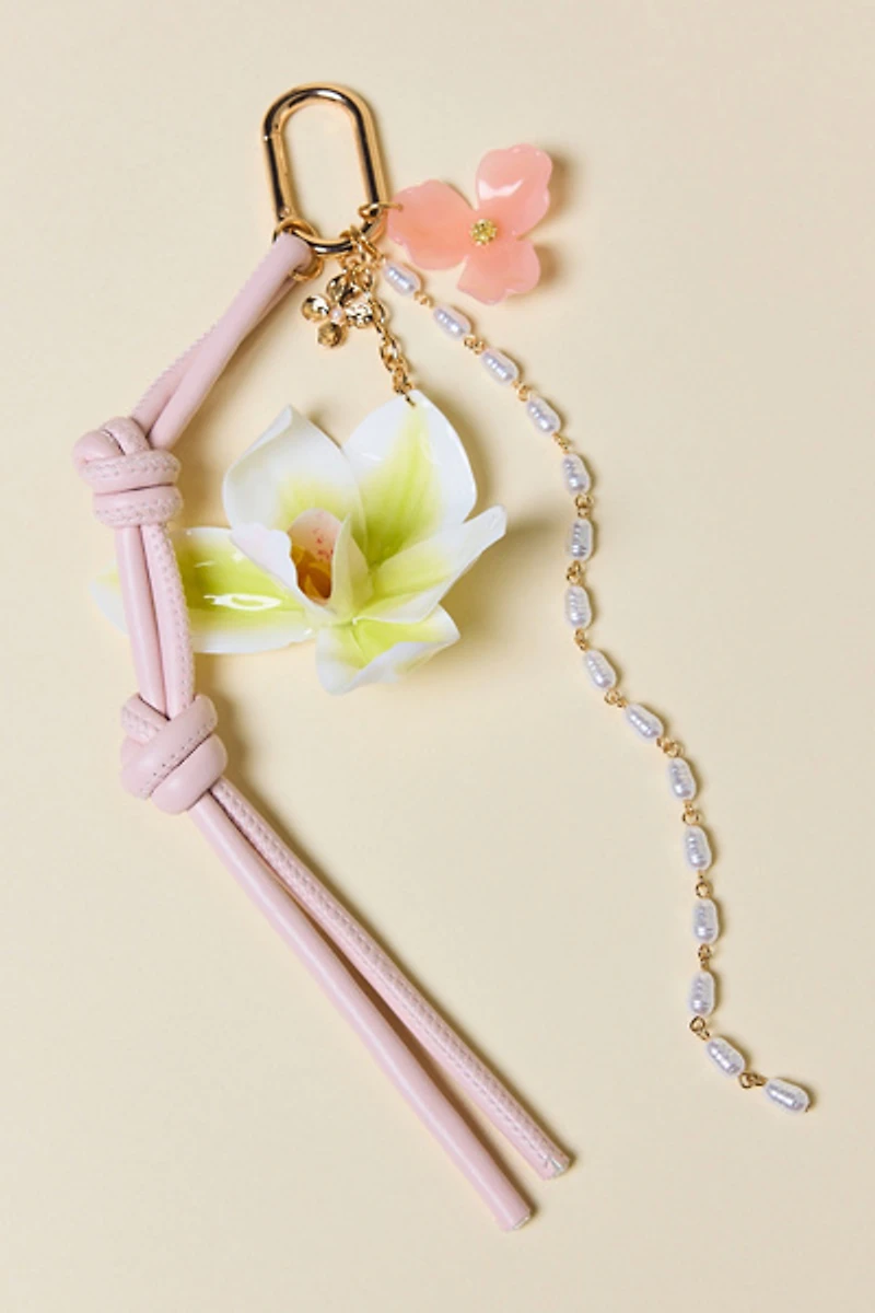 Orchid Bloom Dangling Keychain