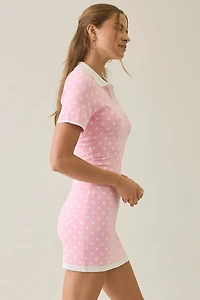 Elevator Disco Minnie Polka Dot Polo Mini Dress