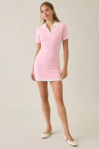 Elevator Disco Minnie Polka Dot Polo Mini Dress