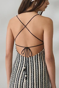 Elevator Disco Moonlight Sinna Sequin Embellished Knit Midi Dress