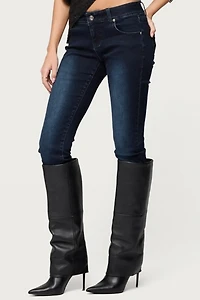 Edikted Eloise Low Rise Skinny Jeans