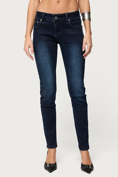 Edikted Eloise Low Rise Skinny Jeans