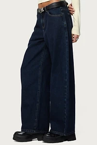 Edikted Jillian Low Rise Oversized Barrel Jeans