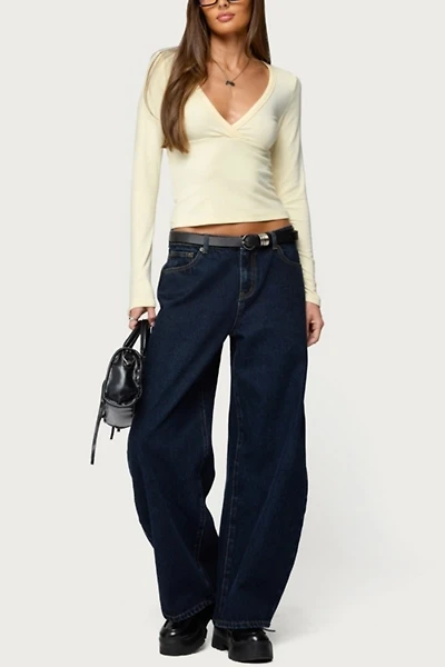 Edikted Jillian Low Rise Oversized Barrel Jeans