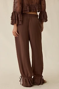 Elevator Disco Eleanor Ruffle Lace Trim Balloon Pants