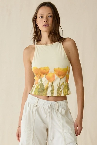 Motel Dudley Blurry Tulip Graphic Vest Top