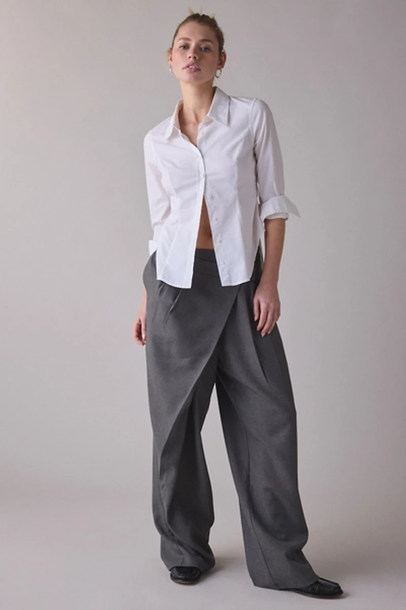 Motel Kanna Asymmetric Pleated Baggy Trouser