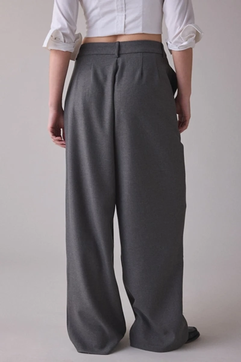 Motel Kanna Asymmetric Pleated Baggy Trouser