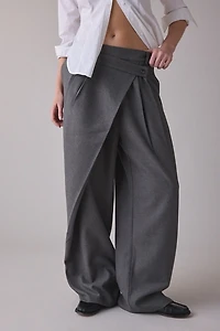 Motel Kanna Asymmetric Pleated Baggy Trouser