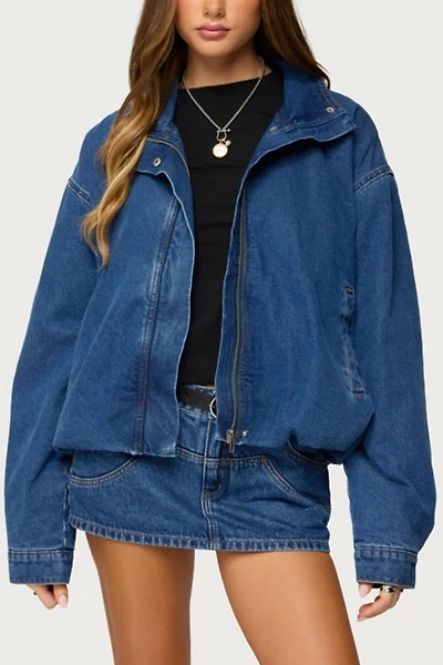 Edikted Hilary Oversized Denim Coat