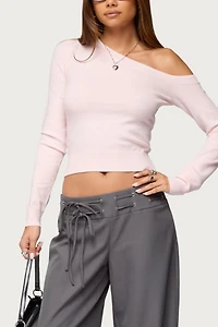 Edikted Mayson Off Shoulder Knit Top