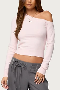 Edikted Mayson Off Shoulder Knit Top