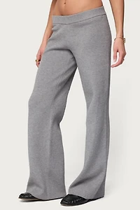 Edikted Lorie Wide Leg Knit Pants