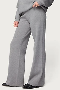 Edikted Lorie Wide Leg Knit Pants