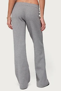 Edikted Lorie Wide Leg Knit Pants
