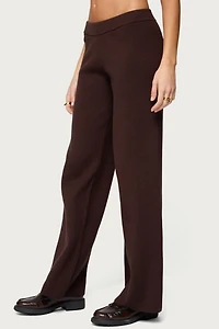 Edikted Lorie Wide Leg Knit Pants