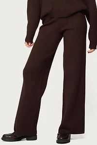 Edikted Lorie Wide Leg Knit Pants