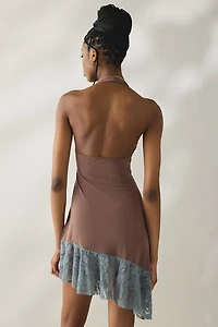 Motel Sanaya Asymmetric Halter Neck Mini Dress