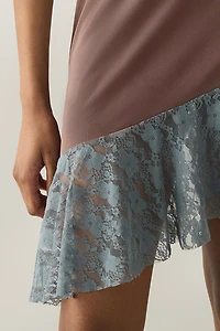 Motel Sanaya Asymmetric Halter Neck Mini Dress