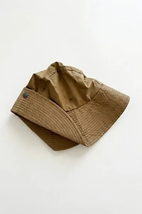 MHL Margaret Howell Gabardine Snap Bucket Hat