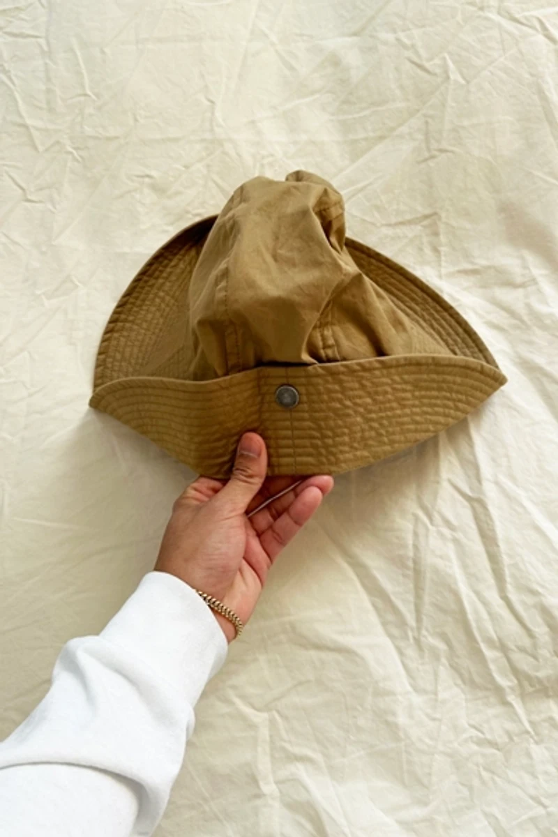 MHL Margaret Howell Gabardine Snap Bucket Hat