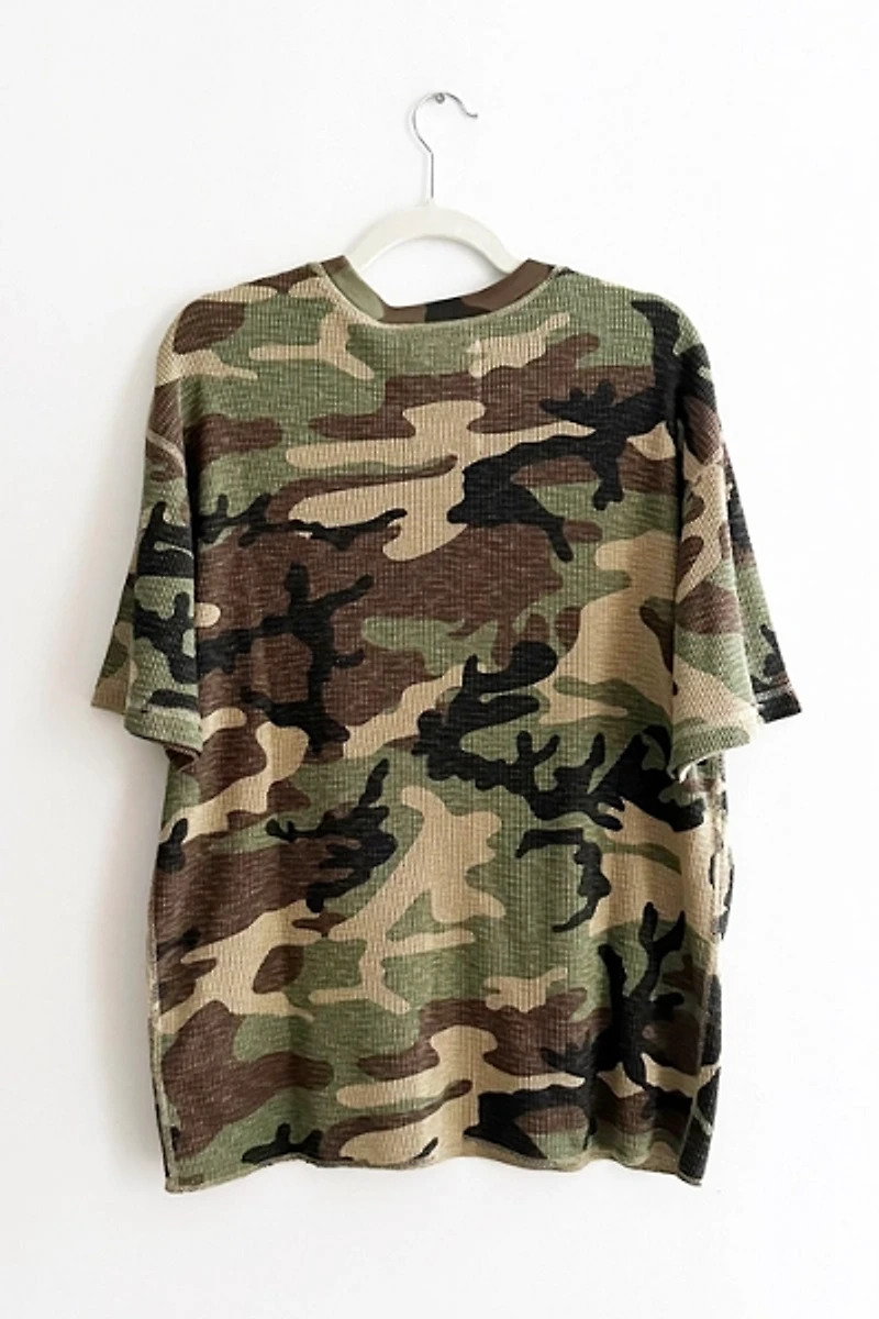 Stussy Pigment Dye Camo Short Sleeve Thermal