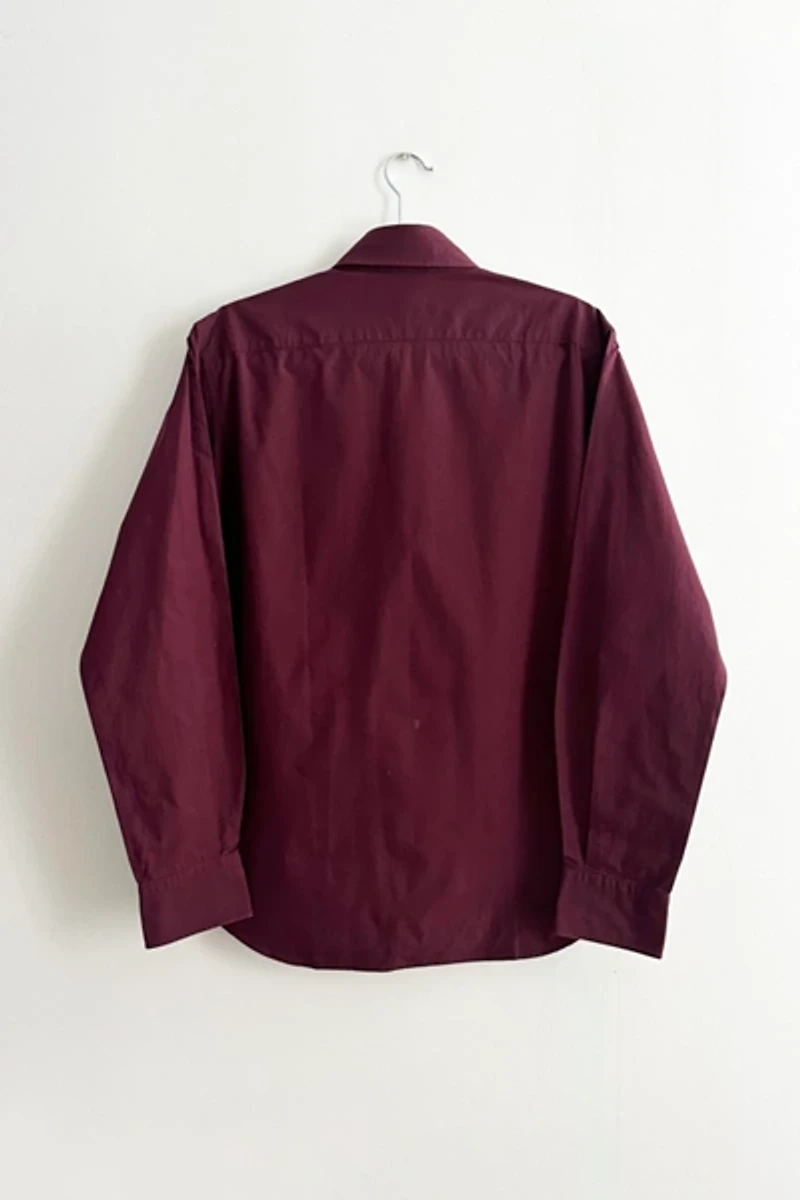 Vintage Yohji Yamamoto D'Urban A.A.R Burgundy Cotton Shirt
