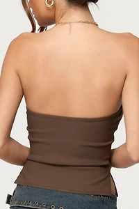Edikted Sade Strapless Side Slit Top