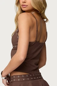 Edikted Hailie Grommet Tank Top