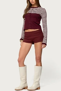 Edikted Goni Stripey Knit Cardigan