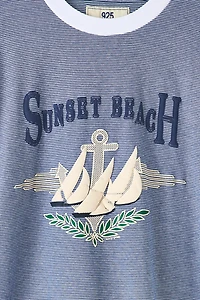 925 Originals Sunset Beach Graphic Tee