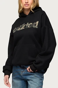 Edikted Camo Cutie Oversized Hoodie