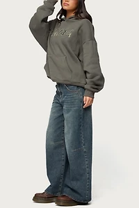 Edikted Camo Cutie Oversized Hoodie