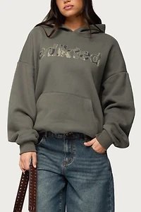 Edikted Camo Cutie Oversized Hoodie