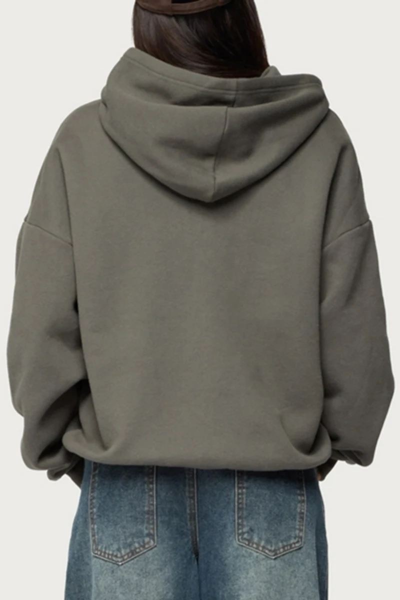 Edikted Camo Cutie Oversized Hoodie