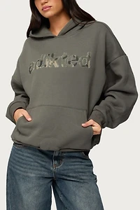 Edikted Camo Cutie Oversized Hoodie