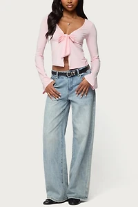 Edikted Scarlette Tie Front Top