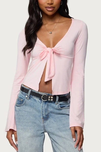 Edikted Scarlette Tie Front Top