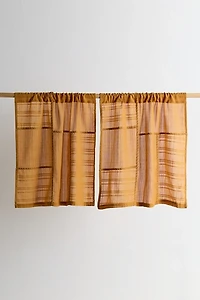 Chloe Gauze Patchwork Café Curtain Set