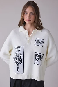 The Ragged Priest Post Polo Collar Sweater