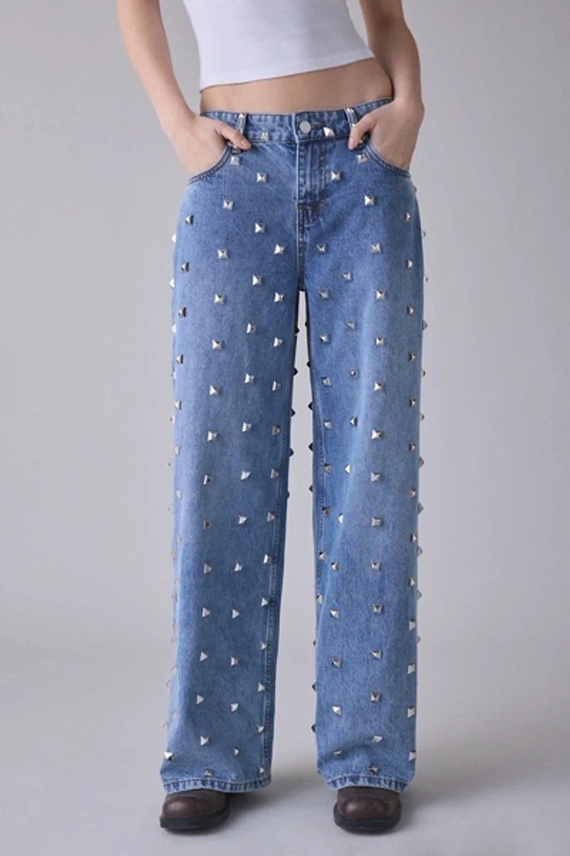 The Ragged Priest Clutter Studded Baggy Jean