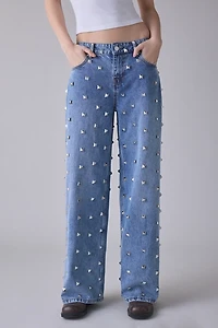 The Ragged Priest Clutter Studded Baggy Jean