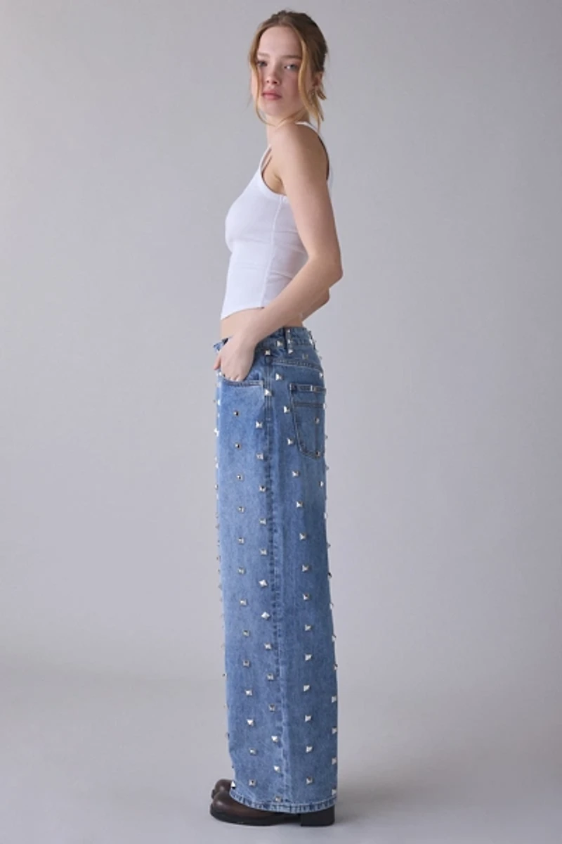 The Ragged Priest Clutter Studded Baggy Jean